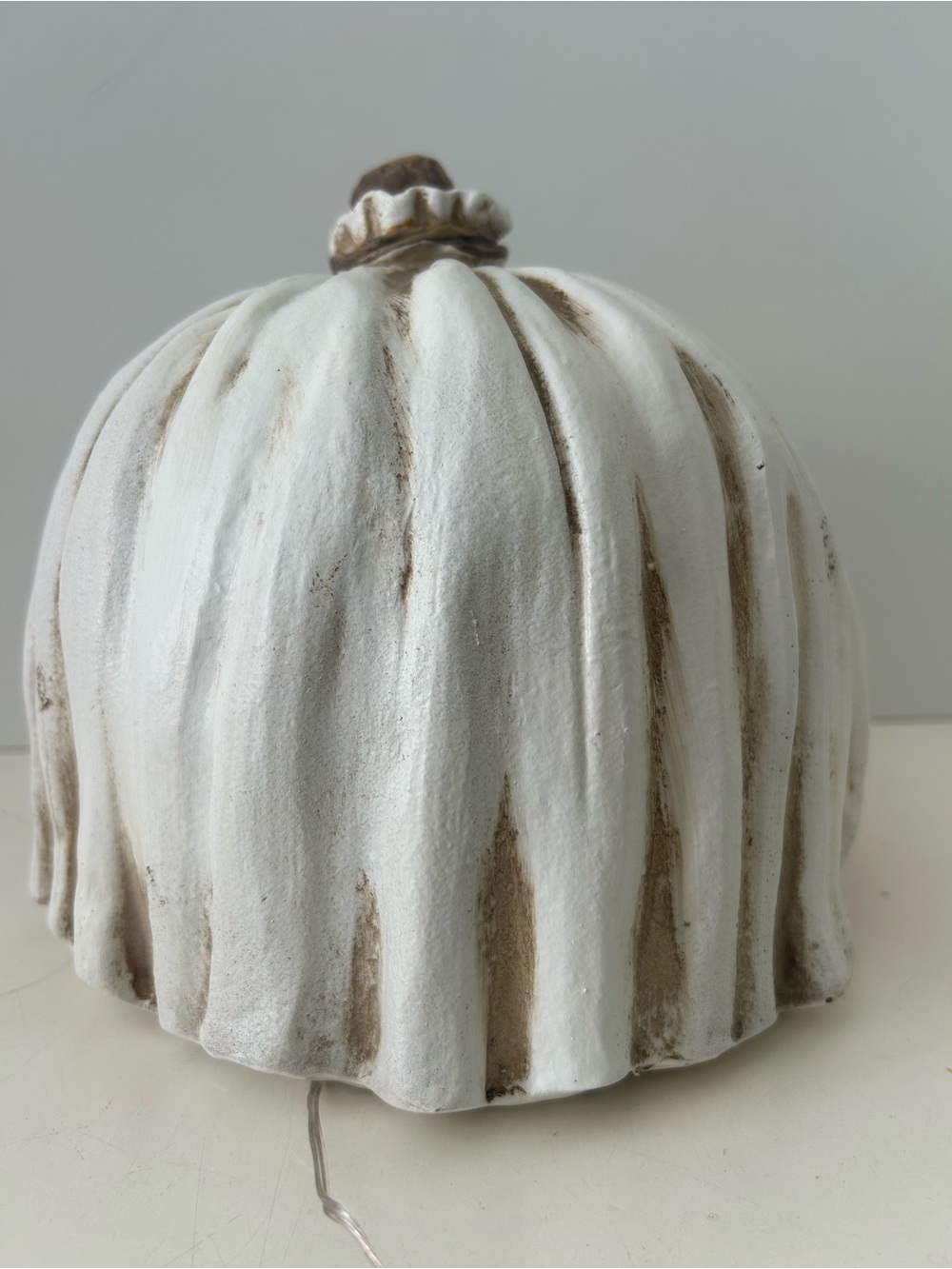 Halloween Pumpkin Jack O’ Lantern Ghost Light Up Decor Toil & Trouble 7.5” NEW - Picture 8 of 16
